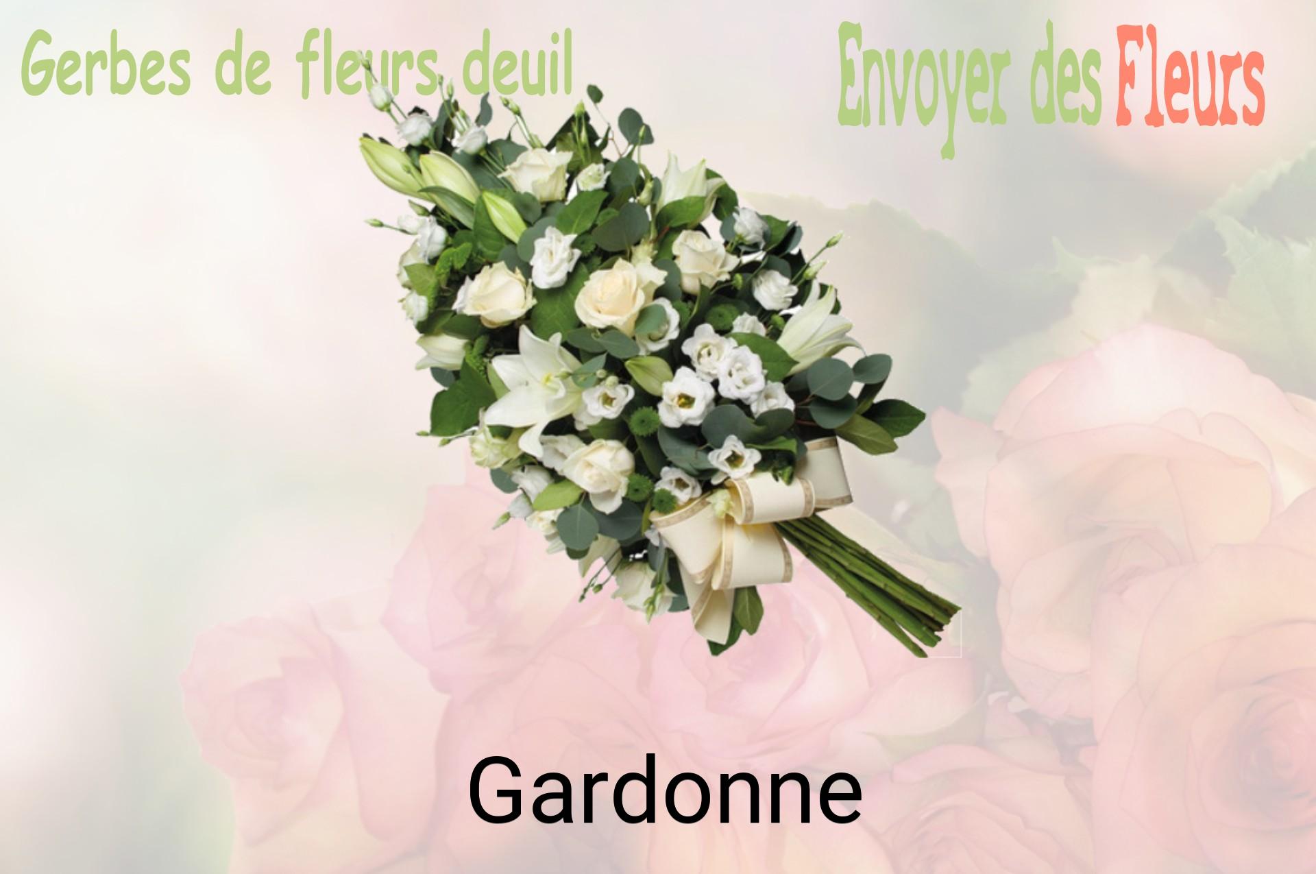 Gerbe de fleurs de deuil livrée à Gardonne